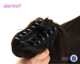 claw clip human hair ponytail